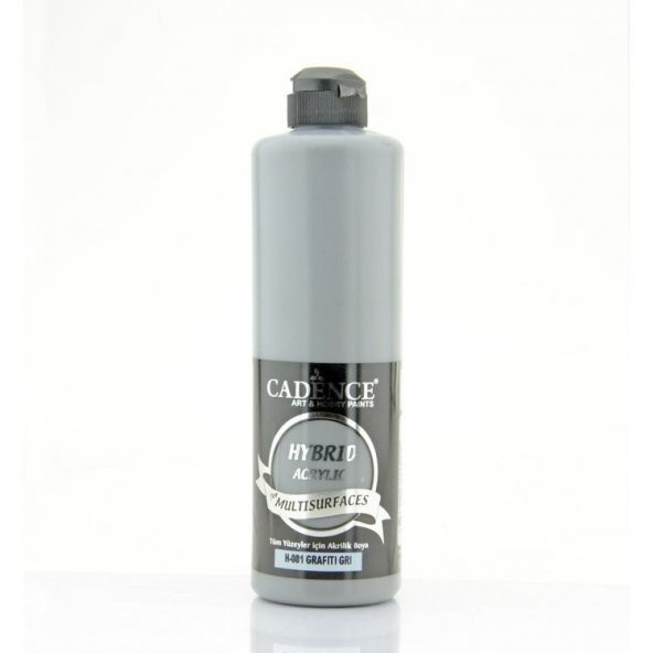Cadence Hybrid Multisurface Akrilik Boya 500 ml. H-081 GRAFİTİ GRİ