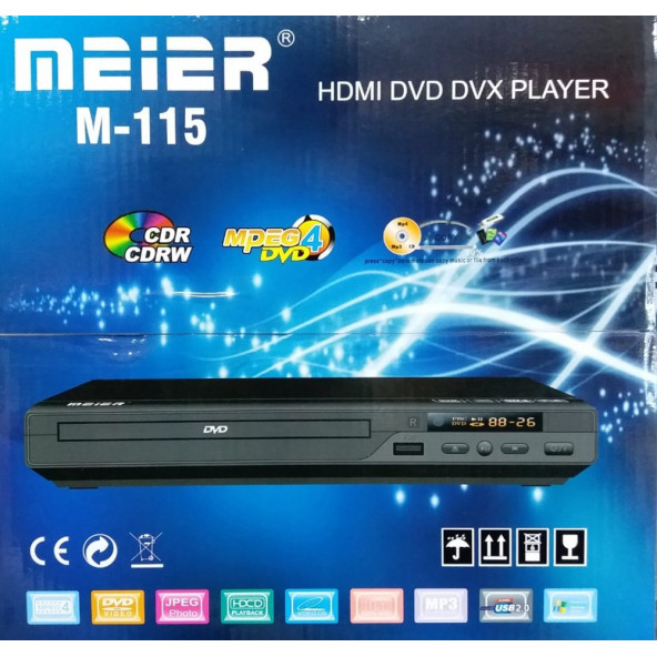 Meier M-115 HDMI DivX USB MP3 DVD Player