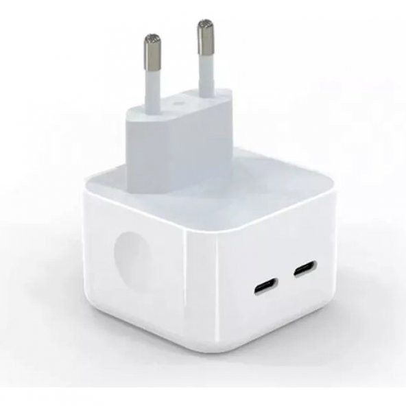 Sesatech Güncel Dijital iPhone Apple iPad Apple Watch Apple Airpods Uyumlu 35W Çift Usb-C Bağlantı Şarj Aleti Adaptör