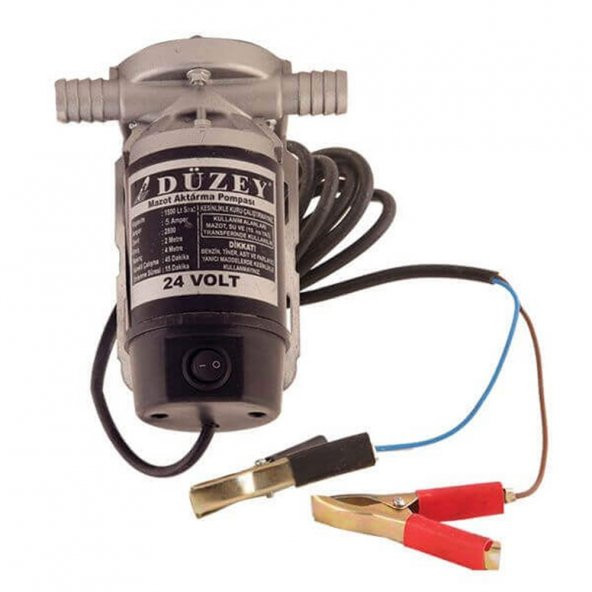 Düzey 3/4 Çıkışlı Dıştan Mazot ve Sıvı Aktarım Pompası 24 Volt