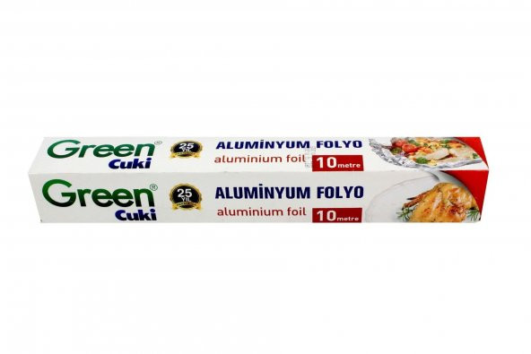 Green Cuki Alüminyum Folyo - 30 Cm. x 10 Metre - 5 Paket - 3