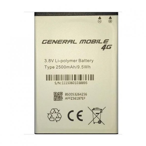 General Mobile Discovery 4G 2500 mAh Batarya Pil