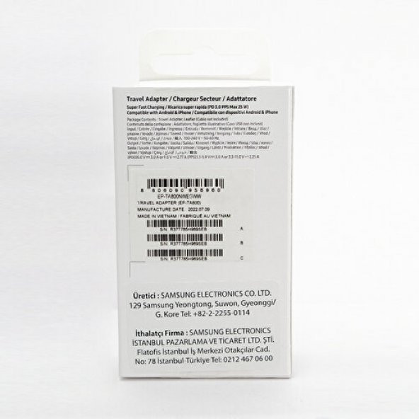 Sesatech Samsung Galaxy M32 Type-C Fast Şarj Adaptörü 25W Beyaz - 5