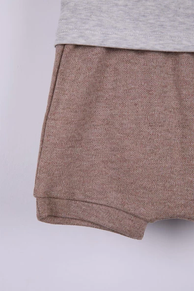 Dinazor Baskı Erkek Bebek Şortlu Takım - 9