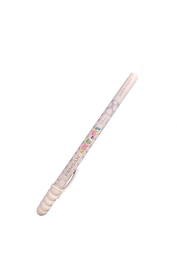 Jel Tükenmez Kalem Beyaz 1.0 mm 1 Adet Beyaz Neon Jel Kalem Beyaz Mürekkepli kalem - 2