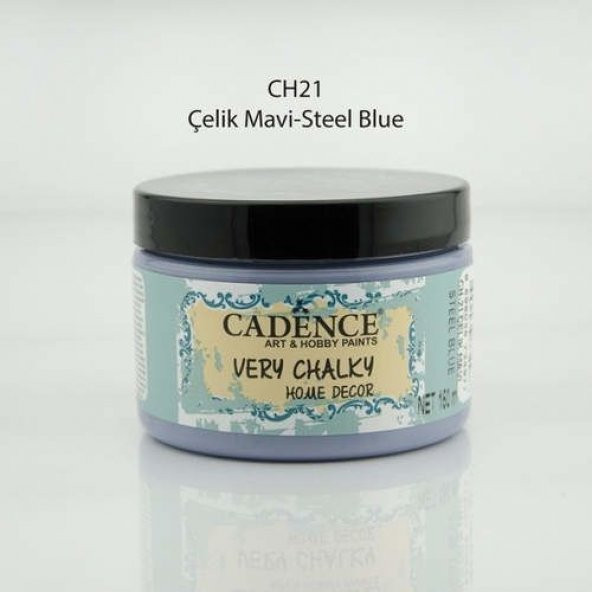 Cadence Very Chalky Home Decor Mobilya Boyası 150 ml. CH-21 ÇELİK MAVİ