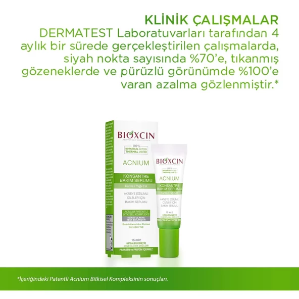 Bioxcin Acnium Konsantre Bakım Serumu 15 ml - 3