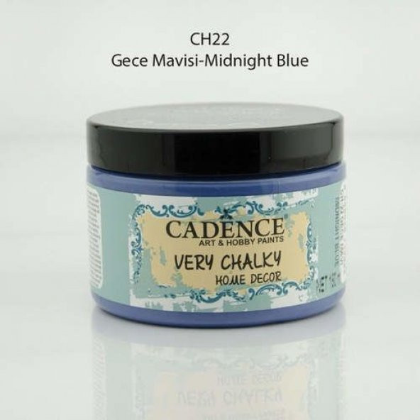 Cadence Very Chalky Home Decor Mobilya Boyası 150 ml. CH-22 GECE MAVİ