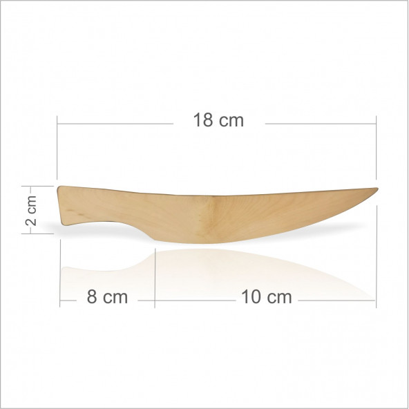 En Gerçek Kaliteli Sert Şimşir Ahşap Tahta Odun Ekmek Meyve Peynir Tatlı Salata Bıçağı Bıçak - 2