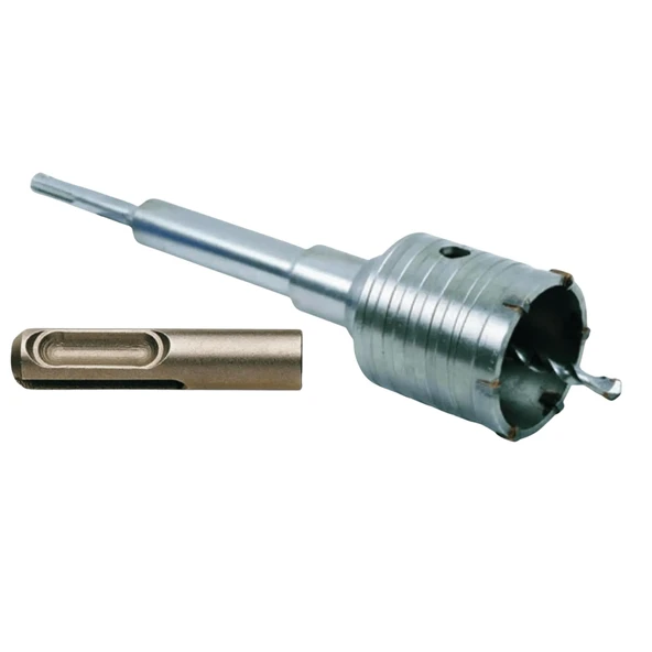 Tomax SDS Plus Elmaslı Beton Delme Ucu 75 mm Panç + 200 mm Adaptör