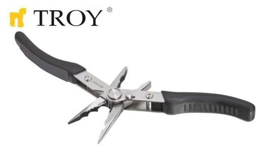 Troy 21090 Çift Başlıklı Çok Amaçlı Pense+Kargaburun - 3