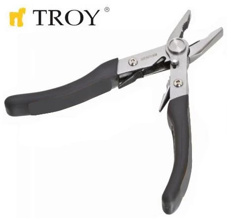 Troy 21090 Çift Başlıklı Çok Amaçlı Pense+Kargaburun - 2