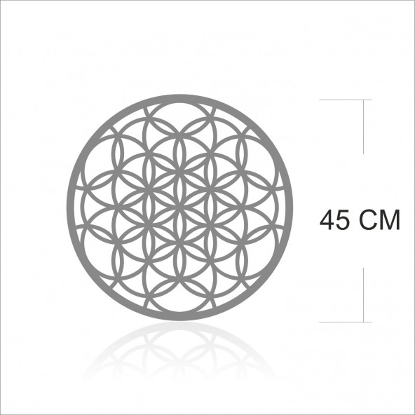 M3 Decorium Kutsal Yaşam Çiçeği Duvar Süsü - Resim 2