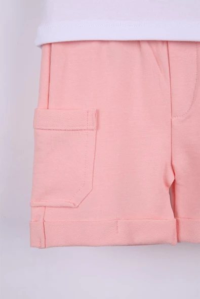 Uğur Böcek Baskılı Şortlu Kız Bebek Takım 3430 - 10