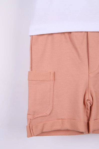 Uğur Böcek Baskılı Şortlu Kız Bebek Takım 3430 - 3