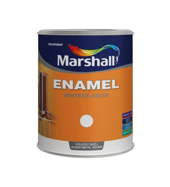 Marshall Enamel Ahşap Metal Astarı Beyaz 1Kg/0,63L