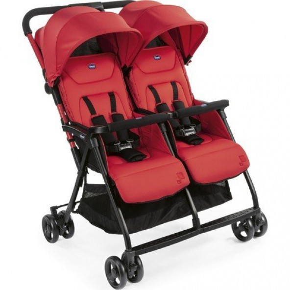 Chicco Ohlala 2 Twin Ultra Hafif Ikiz Bebek Arabası Paprika