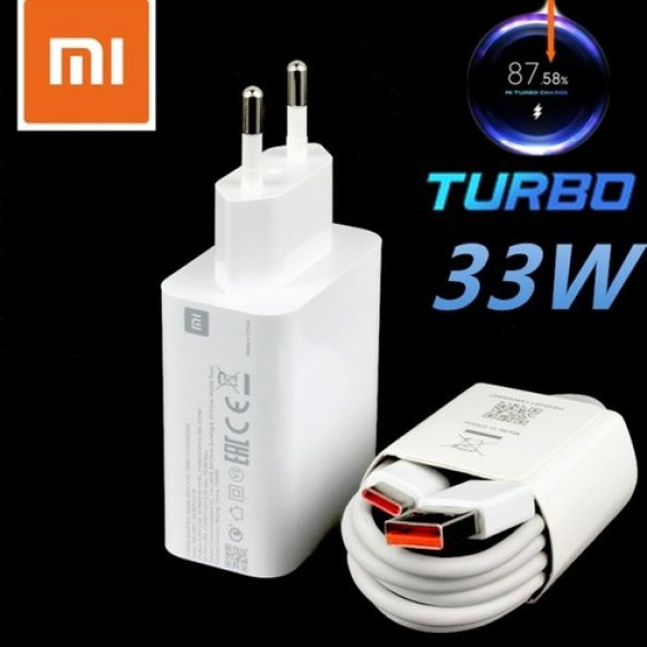 Sesatech Gregoss Xiaomi ve Poco 33 Watt 5A Mdy 11 Ez Turbo Şarj Aleti Başlık+Kablo Set (Kutusuz) Turuncu Uçlu - 2