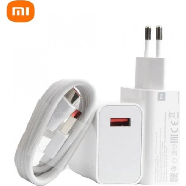 Sesatech Gregoss Xiaomi ve Poco 33 Watt 5A Mdy 11 Ez Turbo Şarj Aleti Başlık+Kablo Set (Kutusuz) Turuncu Uçlu - 4