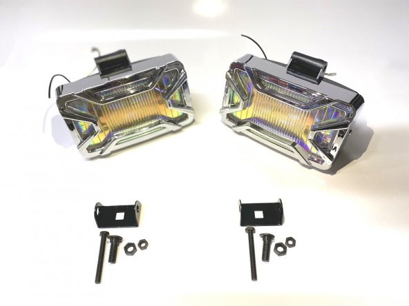 Çerçeveli Halojen Sis Farı Dikdörtgen Kolormatik