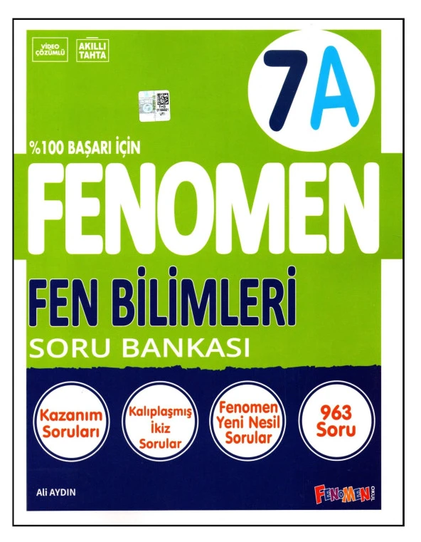 Fenomen 7. Sınıf Fen Bilimleri Soru Bankası (A)