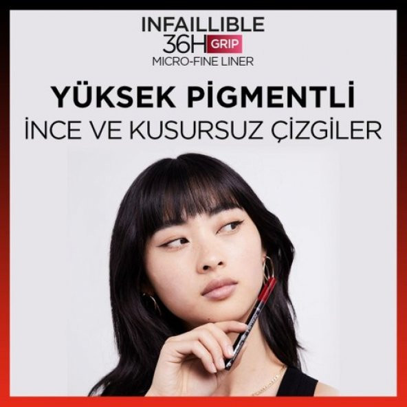 Loreal Infaillible 36H Grip Micro Fine Eyeliner 01 Obsidian - Siyah - 5
