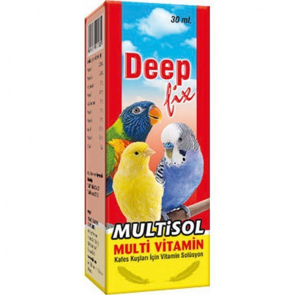 Deep Biopetactive Kuş Vitamini Multisol 30 ml