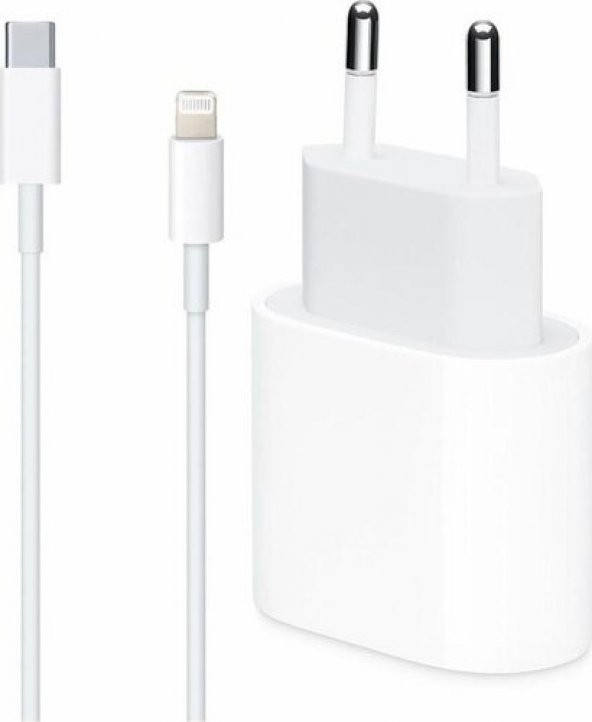 Sesatech Miyuu Apple iPhone Se (2. Nesil) Uyumlu 20W Usb-C Güç Adaptörü + 1m Usb-C Lightning Şarj Kablosu Seti