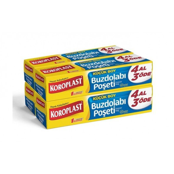 KOROPLAST KÜÇÜK BOY BUZDOLABI POŞET 4 AL 3 ÖDE ürün görseli 1