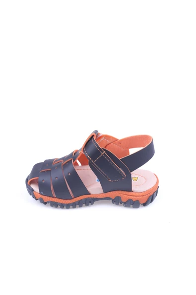 Papuç Sepeti Arzen-3012 Erkek Bebek Ortopedik Sandalet Ayakkabı - Resim 5