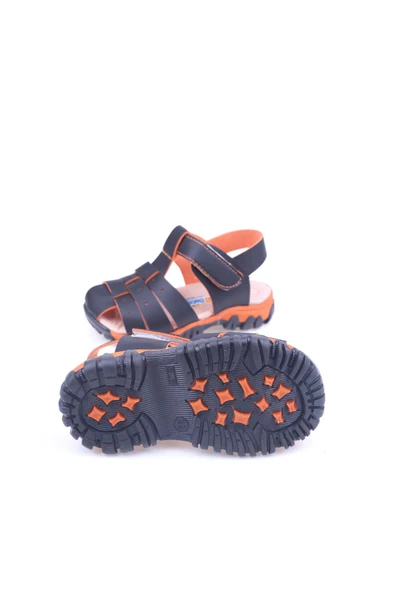 Papuç Sepeti Arzen-3012 Erkek Bebek Ortopedik Sandalet Ayakkabı - Resim 9