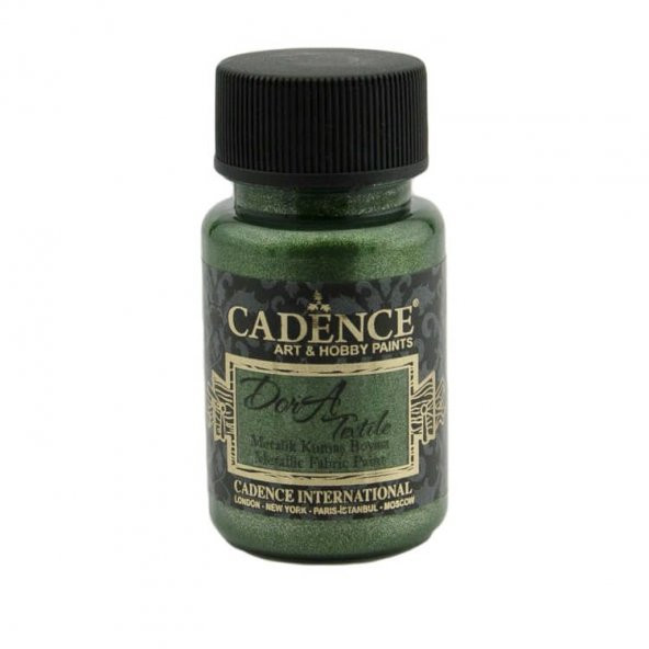 Cadence Dora Textile Metalik Kumaş Boyası 50 ml. 1135 YEŞİL
