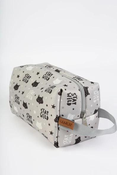 Kirli Temiz Islak Organizer Çantası Fox Bebek Çocuk Kıyafet Çamaşır Anne Makyaj Alezli Çanta