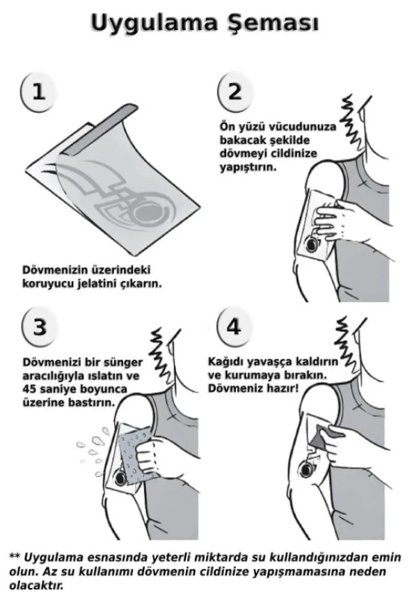 Tattoo Geçici Dövme Vücut Dövmesi 9x19 cm (renkli021) - Renkli Gözler - 2