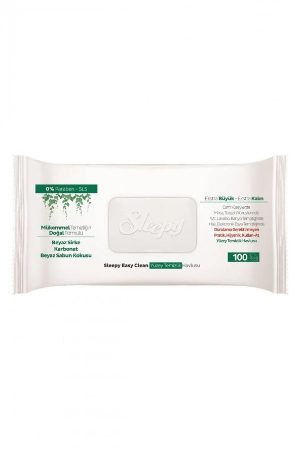 Easy Clean Parabensiz Yüzey Temizlik Havlusu Beyaz Sabun Kokusu 100 Yaprak - 2