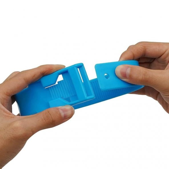 Büyükbaş Hayvan Ayak İşaretleme Bandı Plastik Mavi - 3