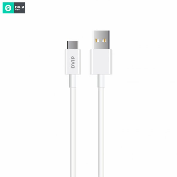 DVIP L34 6A 120W Fast Charging UsbA to Type-C Data ve Hızlı Şarj Kablosu 1M Beyaz - 2
