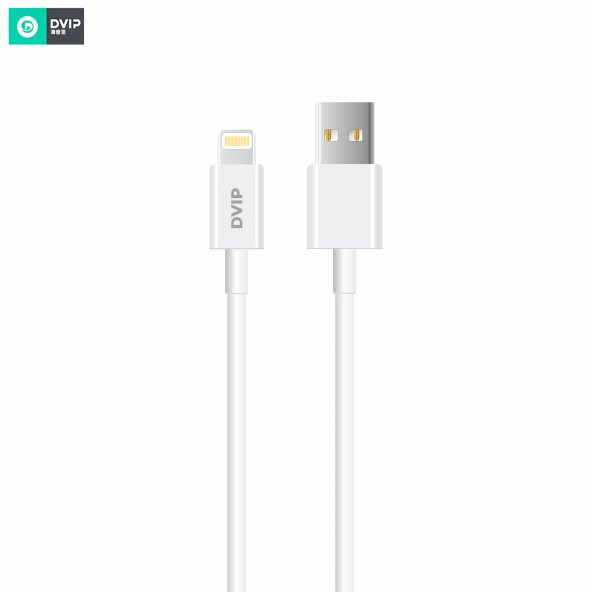DVIP L33 6A 120W UsbA to Lightning Data ve Hızlı Şarj Kablosu 1M Beyaz - 2