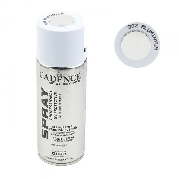 Cadence Sprey Yaldız Boya 902 Alüminyum 400 ml.