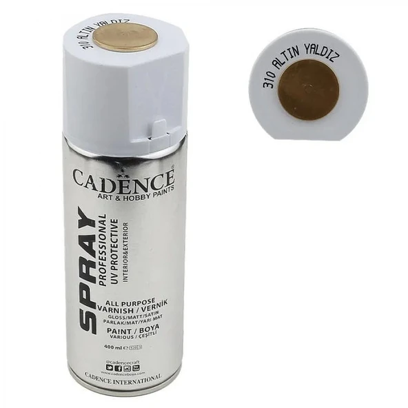 Cadence Sprey Yaldız Boya 310 Altın 400 ml. ürün görseli 1