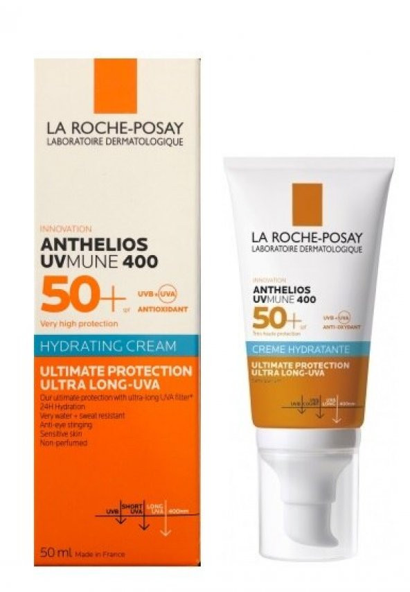 La Roche Posay SPF50+ Anthelios Ultra Uvmune 400 Hydrating Cream 50 ML 3337875797719