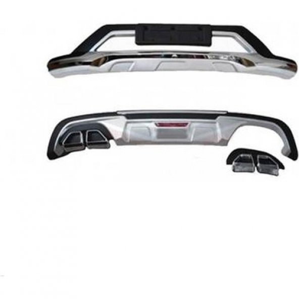 Araba Alışveriş Hyundai Aksesuar Tucson 2019 Ön Arka Tampon Ek Koruma Difüzör