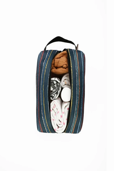 Kirli Temiz Islak Organizer Çantası Bb-503 Bebek Çocuk Kıyafet Çamaşır Anne Makyaj Alezli Çanta - 2