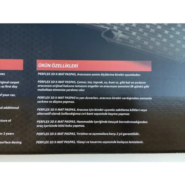 Perflex Kia Ceed Paspas 3D Havuzlu Siyah - 5