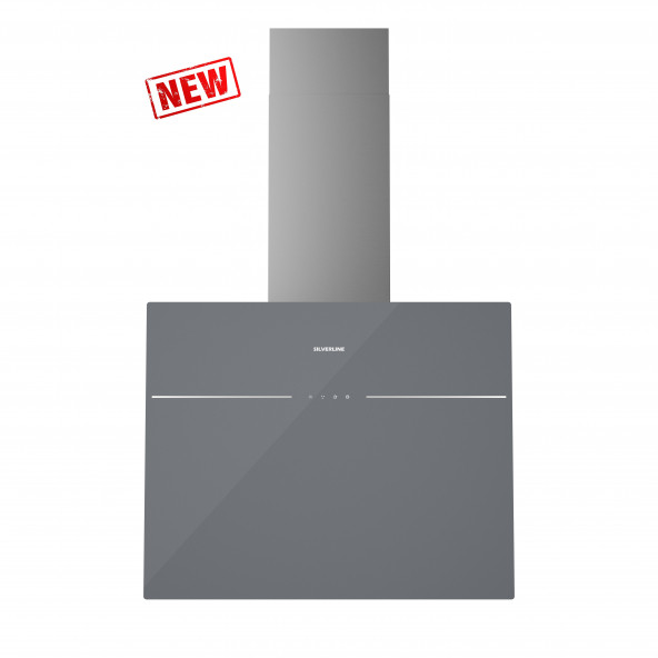 Silverline 3364 LINK FLAT Gri Cam Duvar Tipi Davlumbaz 60 cm - 2