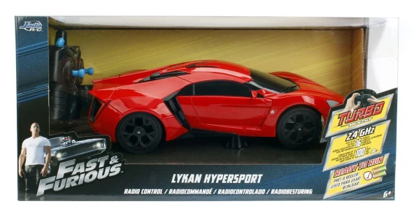 Jada Hızlı ve Öfkeli Fast & Furious RC Lykan Hypersport 1:16 Uzaktan Kumandalı Araba
