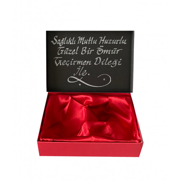 Erkek Siyah Deri Kemer Cüzdan Kartlık Tesbih 3 Adet Bileklik - 2