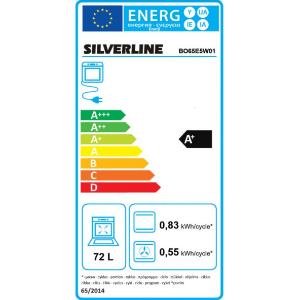Silverline BO65E5W01 Beyaz Cam Ankastre Fırın 14 Program Multifonksiyonel - 5