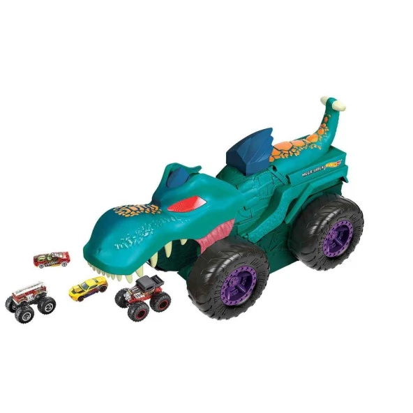 Hot Wheels Monster Trucks Araba Yiyen Mega Wrex - Resim 3