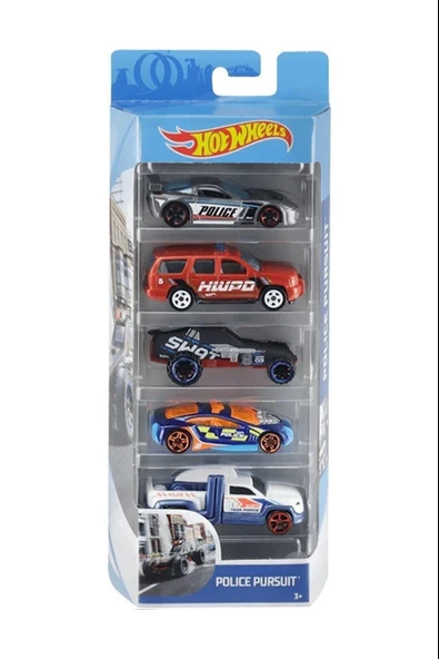 Hot Wheels Beşli Araba Seti Oyuncak Araba Koleksiyonu 1:64 Ölçek (Karışık Model 1 Adet) - 3